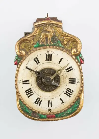 Schottenuhr, Andreas Spiegelhalder, Breitnau, um 1830 — تصویر رکورد یوروپیانا