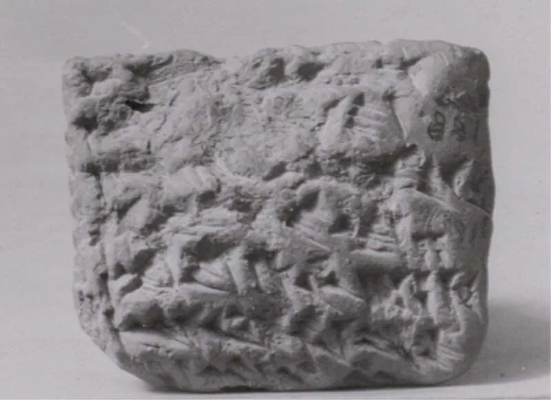 Cuneiform tablet: quittance for dates, Esagilaya archive — تصویر رکورد موزهٔ متروپولیتن (دسترسی آزاد)