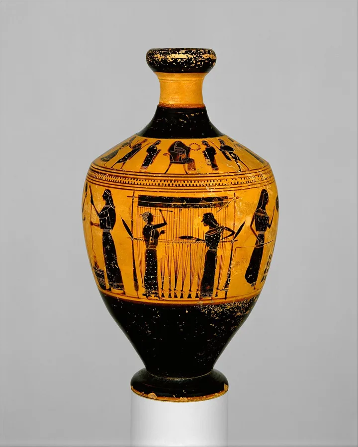 Terracotta lekythos (oil flask) — تصویر رکورد ویکی‌داده