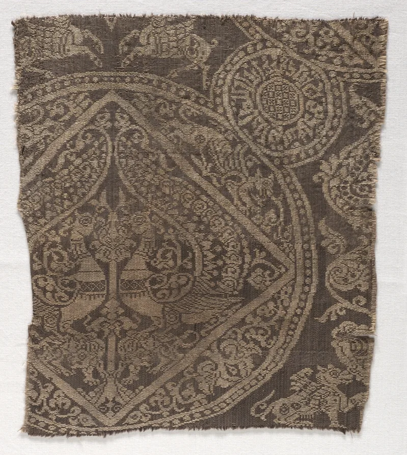 Fragment from a funeral garment or pall — تصویر رکورد موزهٔ هنر کلیولند (دسترسی آزاد)