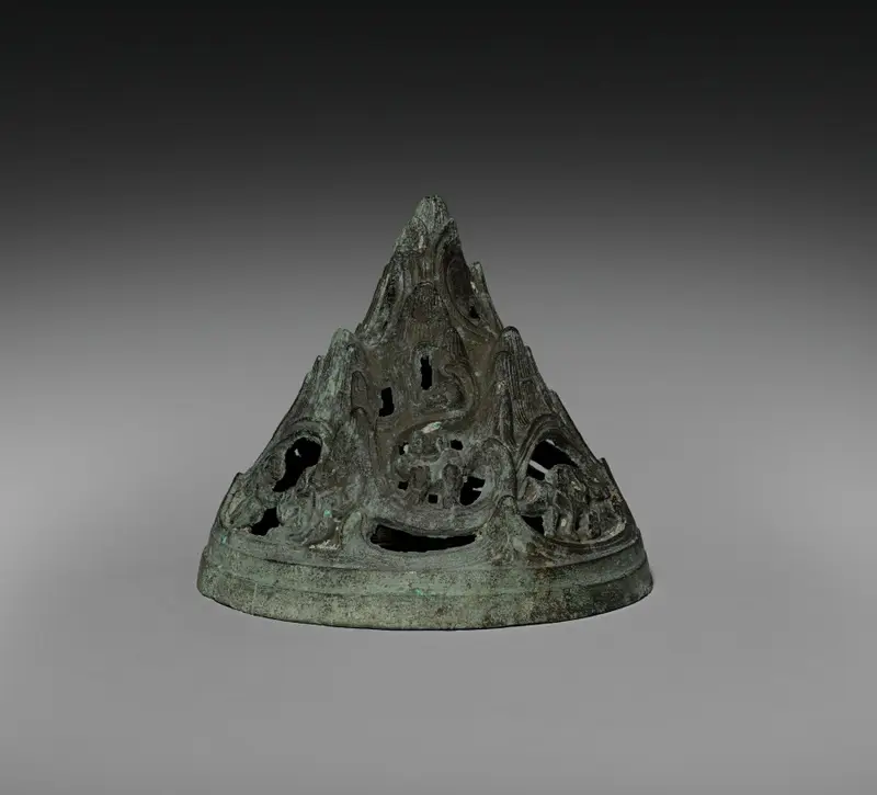 Incense Burner (Boshan Lu) — تصویر رکورد موزهٔ هنر کلیولند (دسترسی آزاد) — شمارهٔ رکورد 1986.46.b