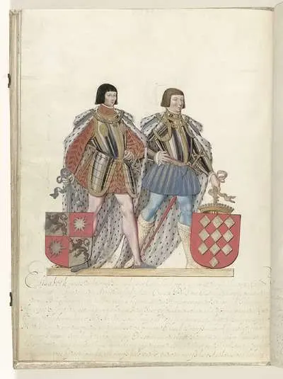 Jan van Luxemburg en Antoon van Lalaing — تصویر رکورد یوروپیانا
