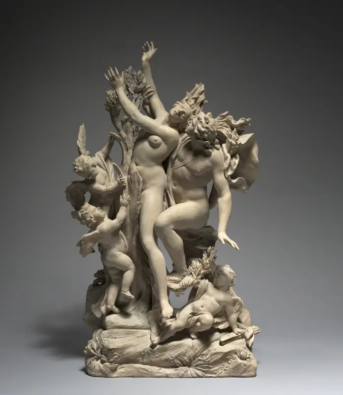 Apollo and Daphne — تصویر رکورد موزهٔ هنر کلیولند (دسترسی آزاد)