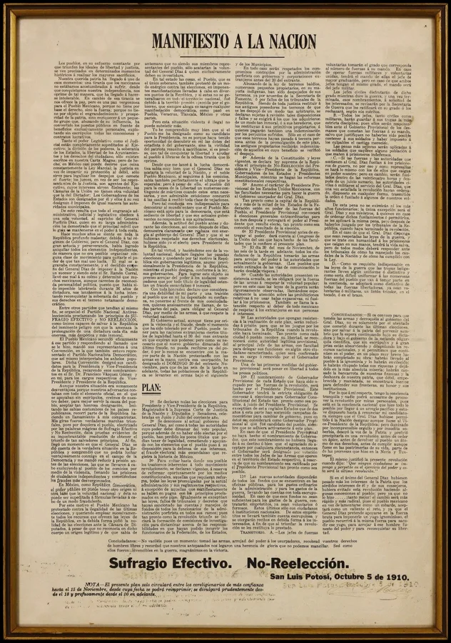 Manifiesto a la Nación — تصویر رکورد ویکیداده