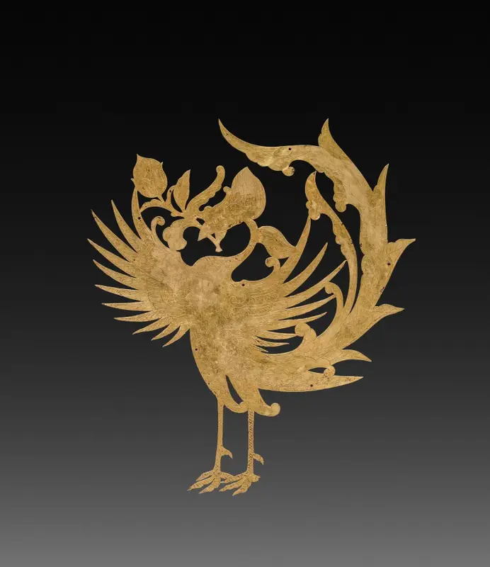 Textile Ornament(?): Phoenix — تصویر رکورد موزهٔ هنر کلیولند (دسترسی آزاد)