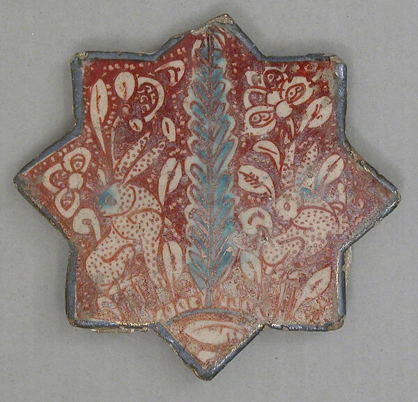 Star-Shaped Tile — تصویر رکورد موزهٔ متروپولیتن (دسترسی آزاد)