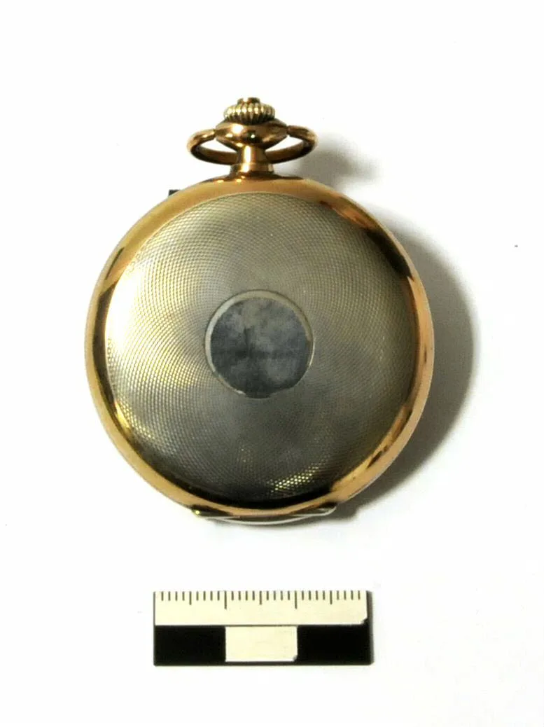 Taschenuhr von Josef Pfleger für 26-jährige treue Dienstzeit von der Bayerischen Berg-, Hütten- und Salzwerke AG Kohlenbergwerk Peißenberg — تصویر رکورد یوروپیانا
