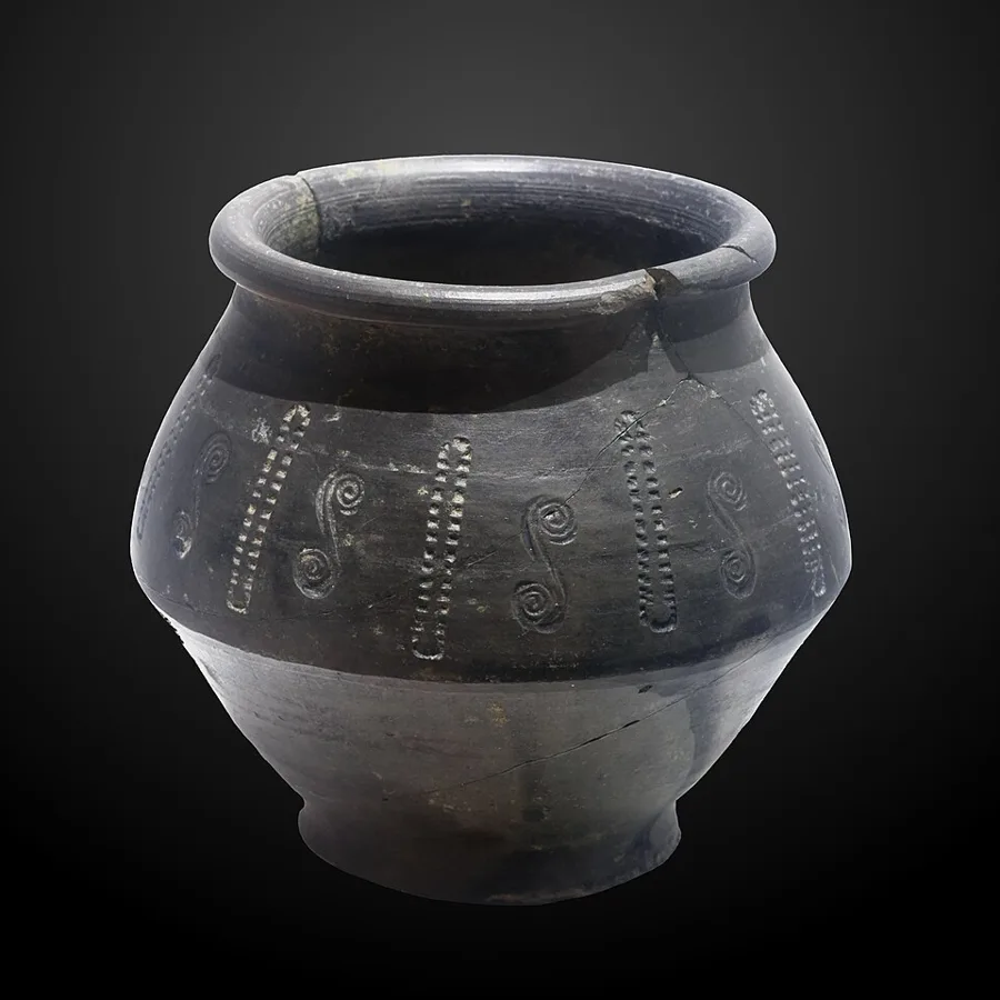 Vase ornated with spirals — تصویر رکورد ویکی‌داده