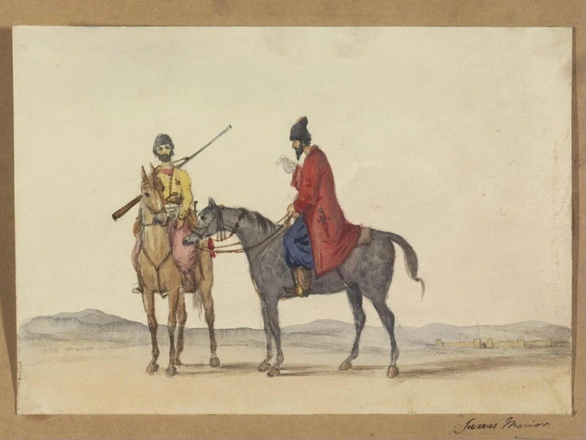 Two Persian Horsemen — تصویر رکورد موزهٔ ویکتوریا و آلبرت