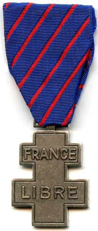 Commemorative medal for voluntary service in Free France — تصویر رکورد ویکی‌داده