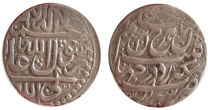 روی و پشت «۱ عباسی — شاهرخ‌شاه افشار، ۱۷۴۸–۱۷۵۰ م» — عکس رکورد کاتالوگ نومیستا