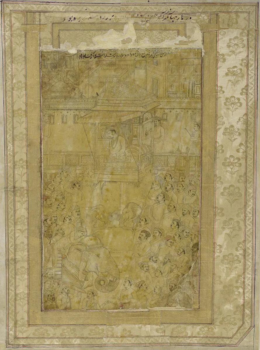 A Darbar of Jahangir — تصویر رکورد موزهٔ ملی هنر آسیایی اسمیتسونیان (دسترسی آزاد)