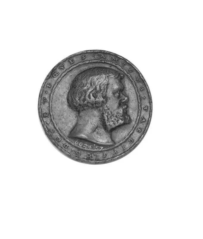 Medal: Amicus Taegius, a lawyer from Milan — تصویر رکورد موزهٔ ویکتوریا و آلبرت