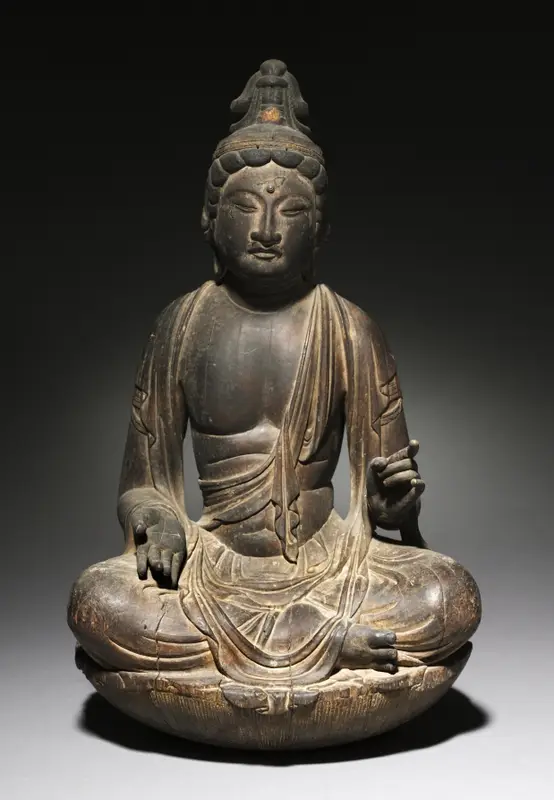 Sun Bodhisattva (Nikkō Bosatsu) — تصویر رکورد موزهٔ هنر کلیولند (دسترسی آزاد)