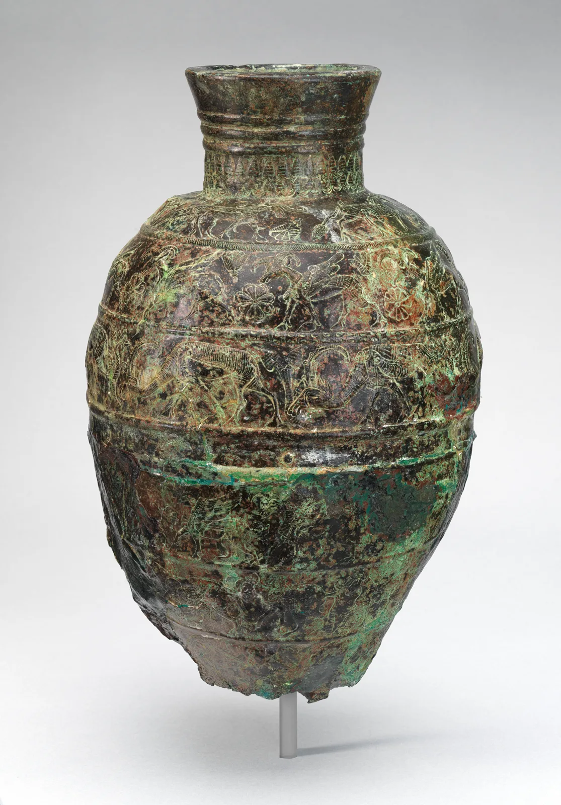 Vessel with six animal friezes — تصویر رکورد موزهٔ متروپولیتن (دسترسی آزاد)