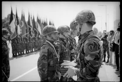 S/w-Fotografie: Recognition Day der U.S. Army Berlin Brigade in Berlin-Lichterfelde — تصویر رکورد یوروپیانا