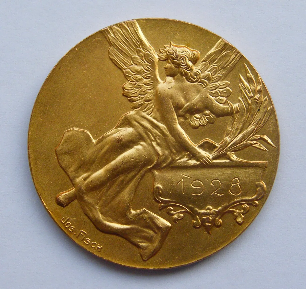 Gedenkmedaille Union des Sténographes 1928 — تصویر رکورد یوروپیانا