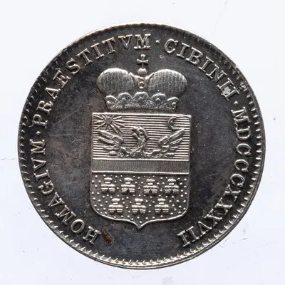 Medalie (jeton) dedicată omagiului orașului Sibiu pentru Ferdinand V — تصویر رکورد یوروپیانا — شمارهٔ رکورد a8e3 4c559d515474