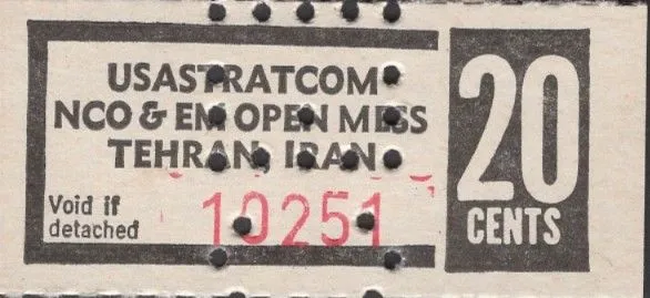 روی «20 Cents (USASTRATCOM NCO & EM Open Mess) ND (1960-1979)» — عکس رکورد Numista