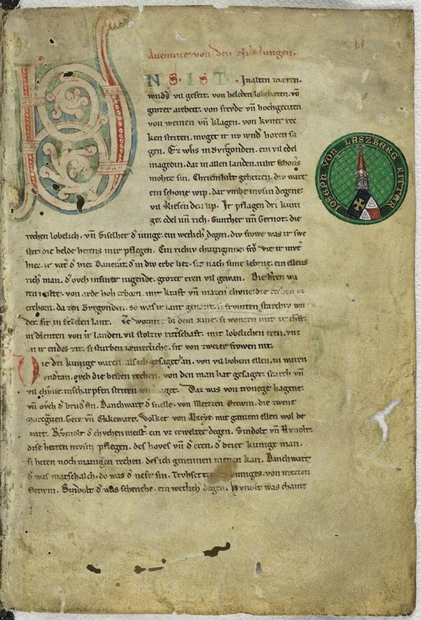 Donaueschinger Nibelungenhandschrift C — تصویر رکورد ویکیداده