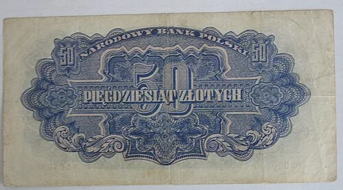 پشت اسکناس — 50 złotych لهستان