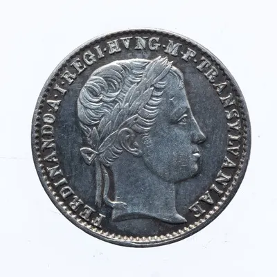 Medalie (jeton) dedicată omagiului orașului Sibiu pentru Ferdinand V — تصویر رکورد یوروپیانا — شمارهٔ رکورد 978b bde7e37cb803