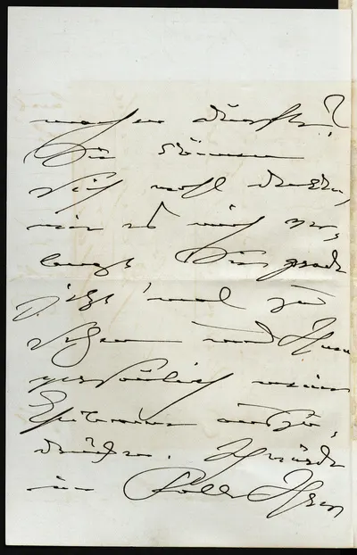 Brief von Clara Schumann an Maria Anna <Preussen, Prinzessin> — تصویر رکورد یوروپیانا