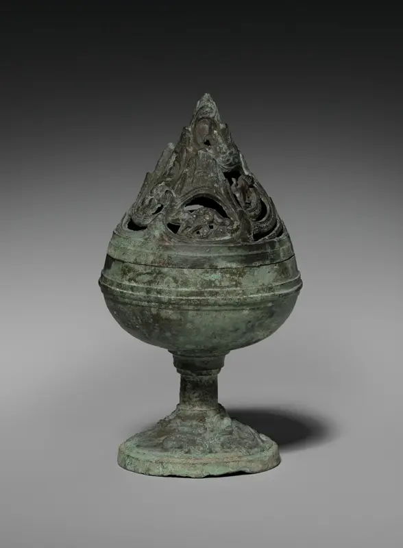 Incense Burner (Boshan Lu) — تصویر رکورد موزهٔ هنر کلیولند (دسترسی آزاد) — شمارهٔ رکورد 1986.46