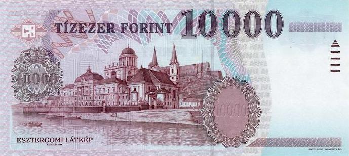 پشت اسکناس — 10000 فورینت مجارستان