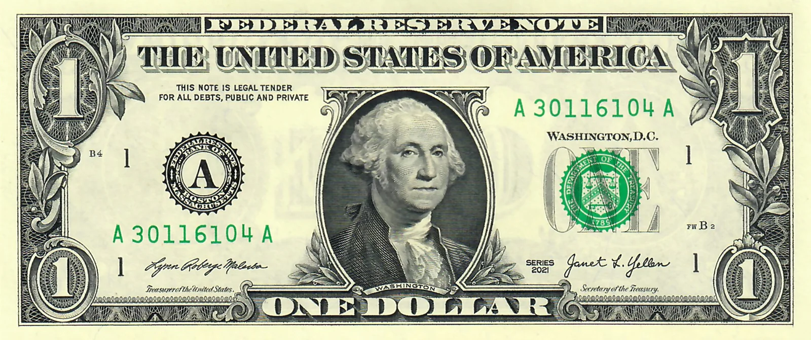اسکناس‌های فدرال رزرو (Federal Reserve Note) — تصویر ویکی‌انبار