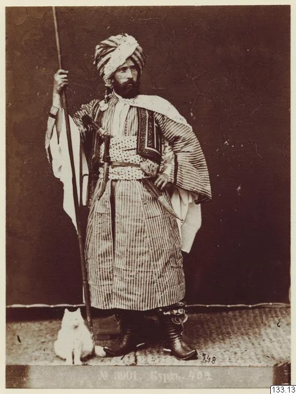 dräkt, man, turban, katt, fotografi, photograph — تصویر رکورد یوروپیانا
