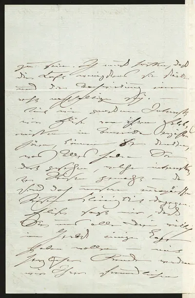 Brief von Clara Schumann an Marie Berna — تصویر رکورد یوروپیانا