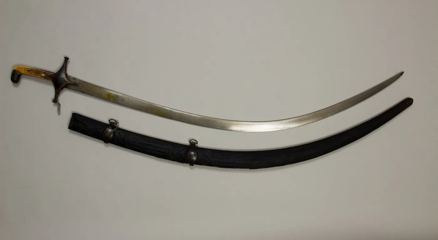 Sword (Shamshir) with Scabbard — تصویر رکورد موزهٔ متروپولیتن (دسترسی آزاد)