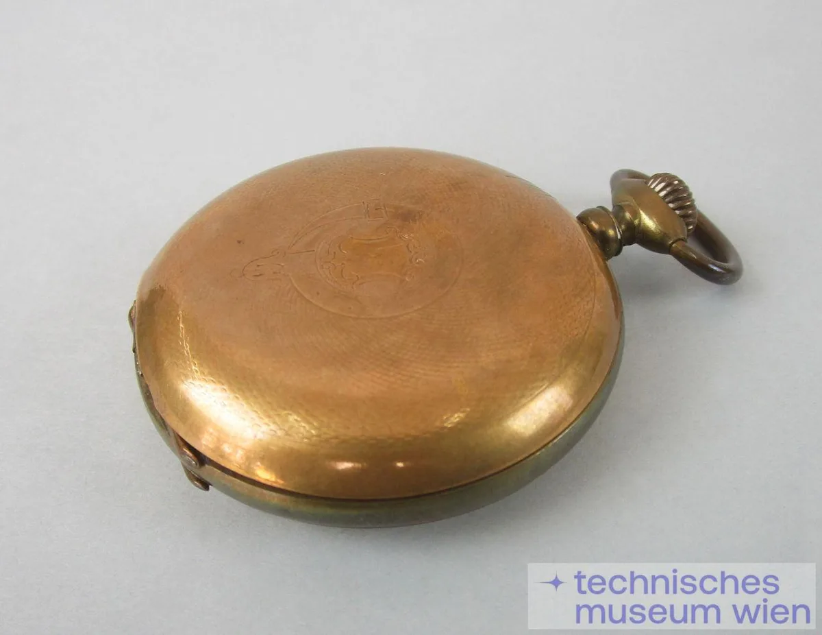 Herrn-Taschenuhr, vergoldet, beschädigt — تصویر رکورد یوروپیانا