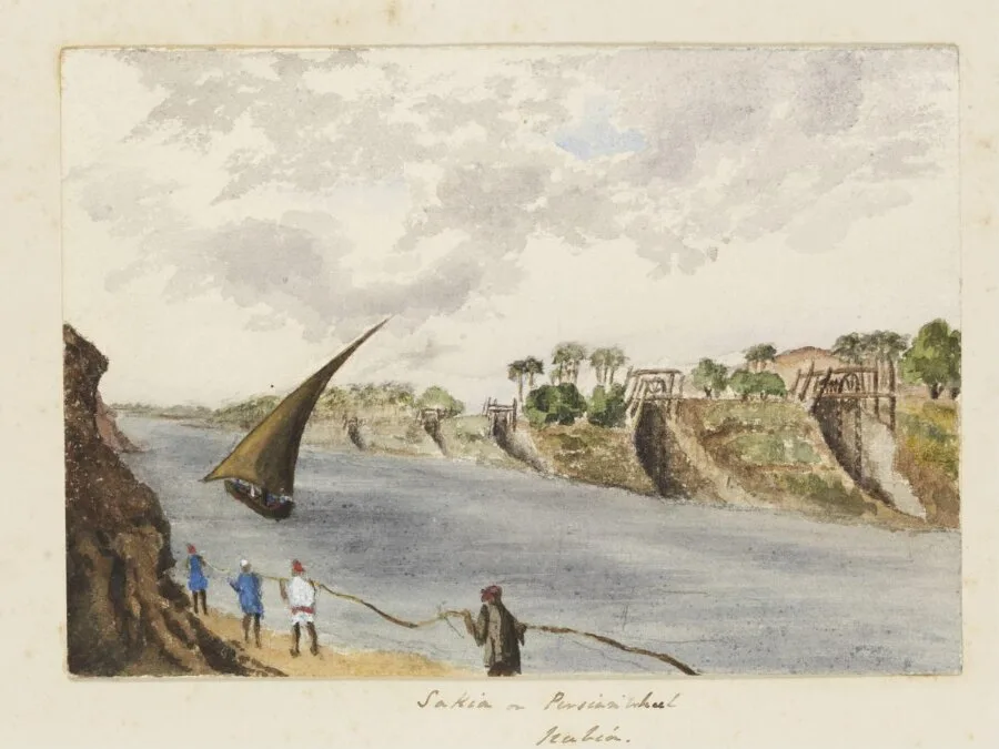 `Sakia or Persian wheel  Nubia' — تصویر رکورد موزهٔ ویکتوریا و آلبرت