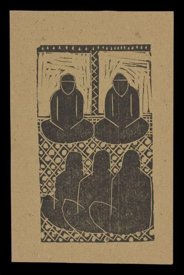 Linocut — تصویر رکورد موزهٔ ویکتوریا و آلبرت — شمارهٔ رکورد ME.40-2023