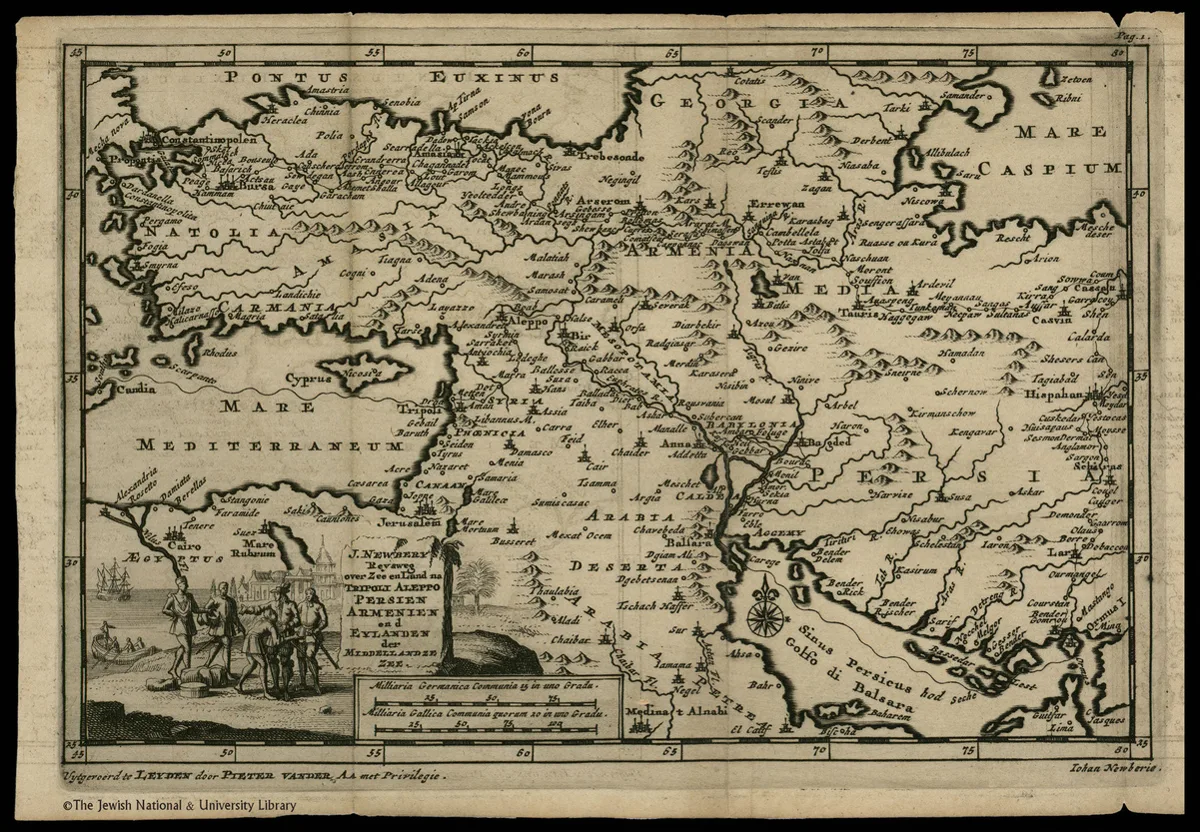 J.Newbery Reysweg over Zee en Land na Tripoli Aleppo Persien Armenien en d Eylanden der Middlellandze Zee — تصویر رکورد یوروپیانا