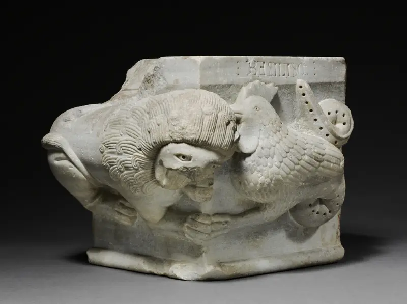 Engaged Capital with a Lion and a Basilisk — تصویر رکورد موزهٔ هنر کلیولند (دسترسی آزاد)