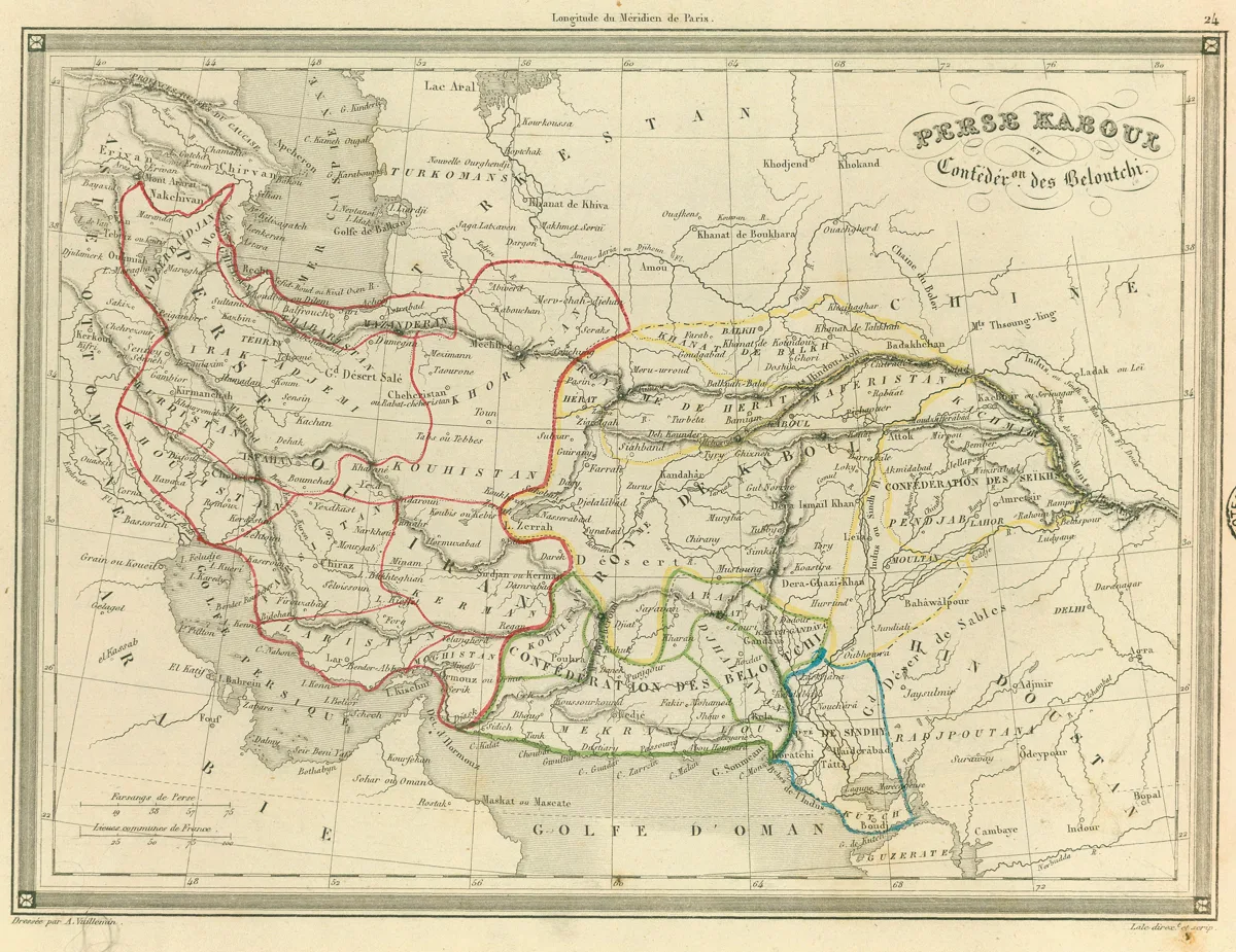 Perse Kaboul et Confedér[ati]on des Beloutchi — تصویر رکورد یوروپیانا