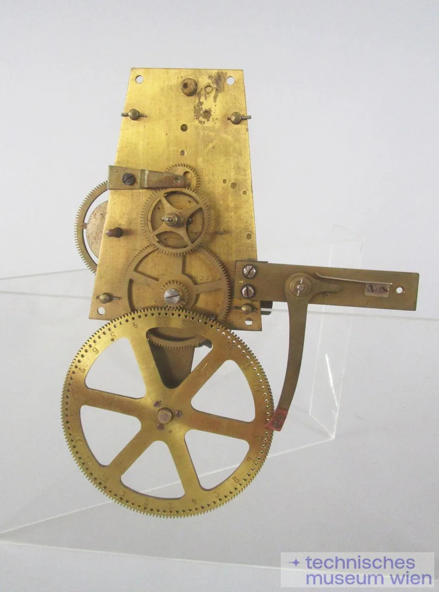 Mechanisches Pendeluhrwerk mit Gewichtszug und elektrischer Signalanlage — تصویر رکورد یوروپیانا