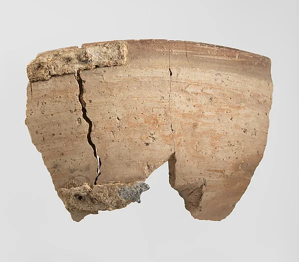 Bowl sherd — تصویر رکورد موزهٔ متروپولیتن (دسترسی آزاد)