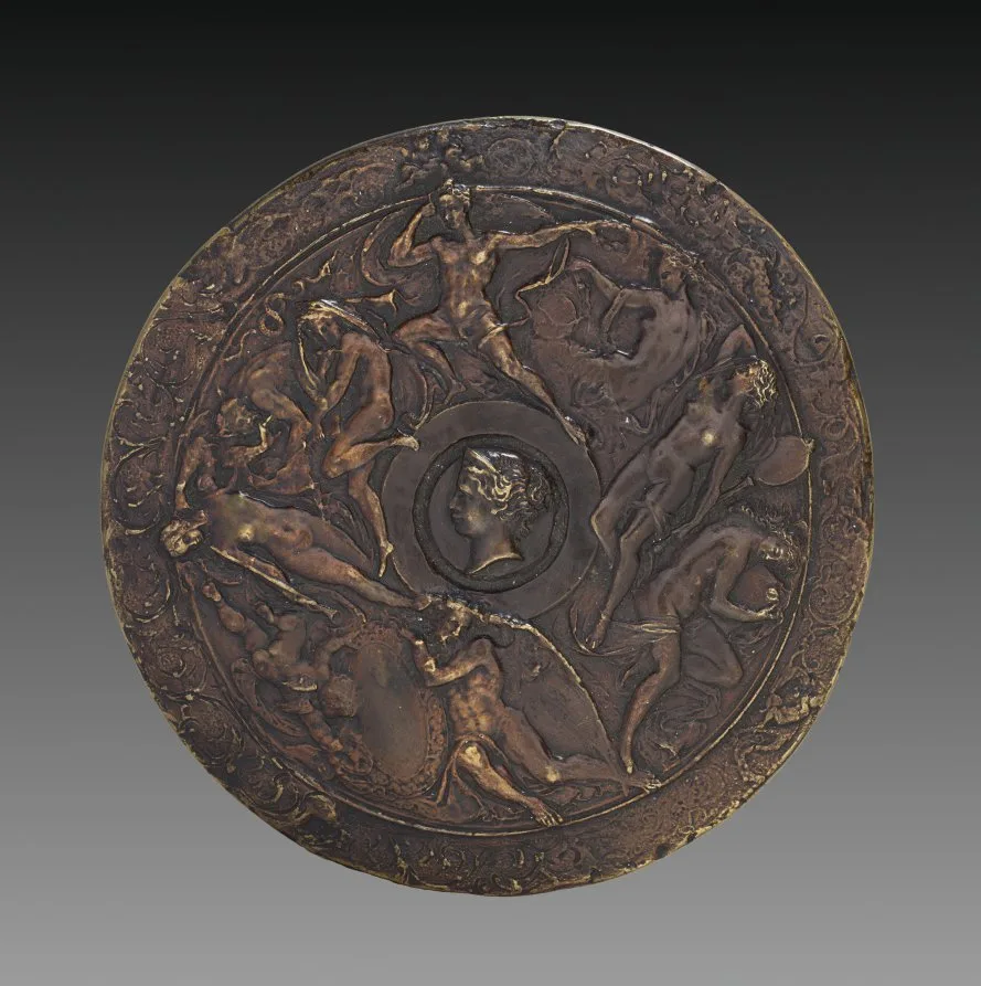 Circular Plaquette with Frieze of Mannerist Figures — تصویر رکورد موزهٔ هنر کلیولند (دسترسی آزاد)
