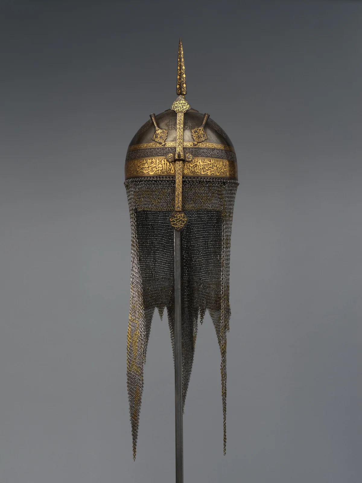 Helmet with Talismanic Inscriptions — تصویر رکورد موزهٔ متروپولیتن (دسترسی آزاد)