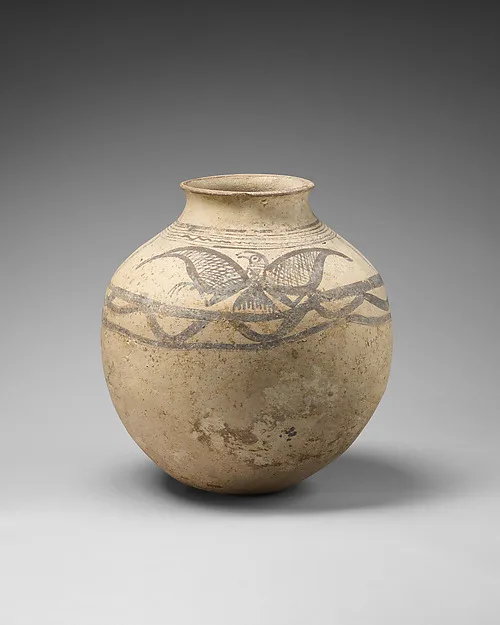 Jar with painted eagle — تصویر رکورد موزهٔ متروپولیتن (دسترسی آزاد)