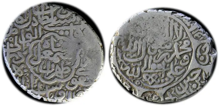 روی و پشت «۱ شاهی — شاه اسماعیل یکم صفوی، ۱۵۰۲–۱۵۲۴ م» — عکس رکورد کاتالوگ نومیستا