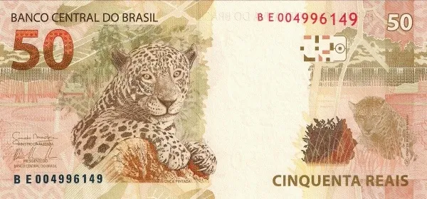 پشت اسکناس 50 reais رئال برزیل