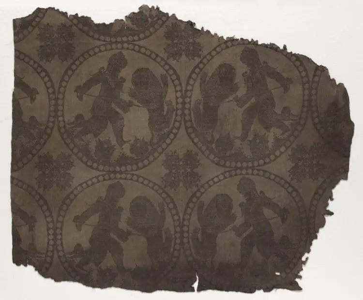 Roundels with King Spearing Lion — تصویر رکورد موزهٔ هنر کلیولند (دسترسی آزاد)
