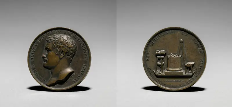 Medal Depicting Gian Lorenzo Bernini (1598-1680) from the Illustrious Men of the Kingdom of the Two Sicilies — تصویر رکورد موزهٔ هنر کلیولند (دسترسی آزاد)