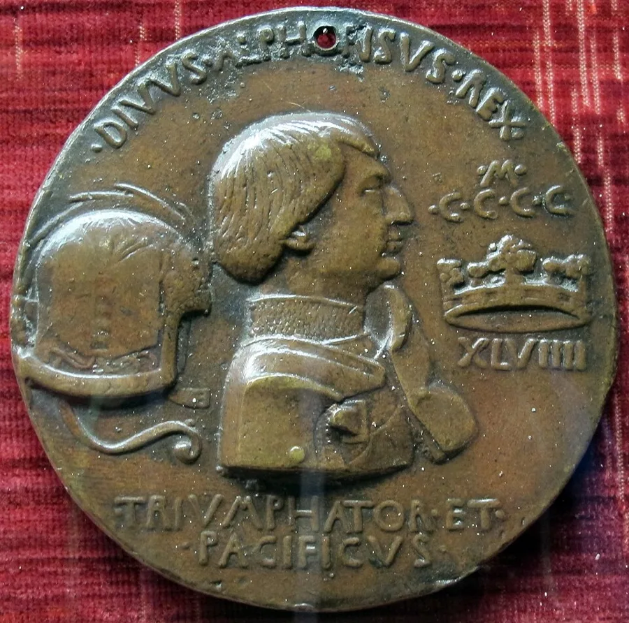 erste Medaille von Alfonso V d'Aragona — تصویر رکورد ویکیداده