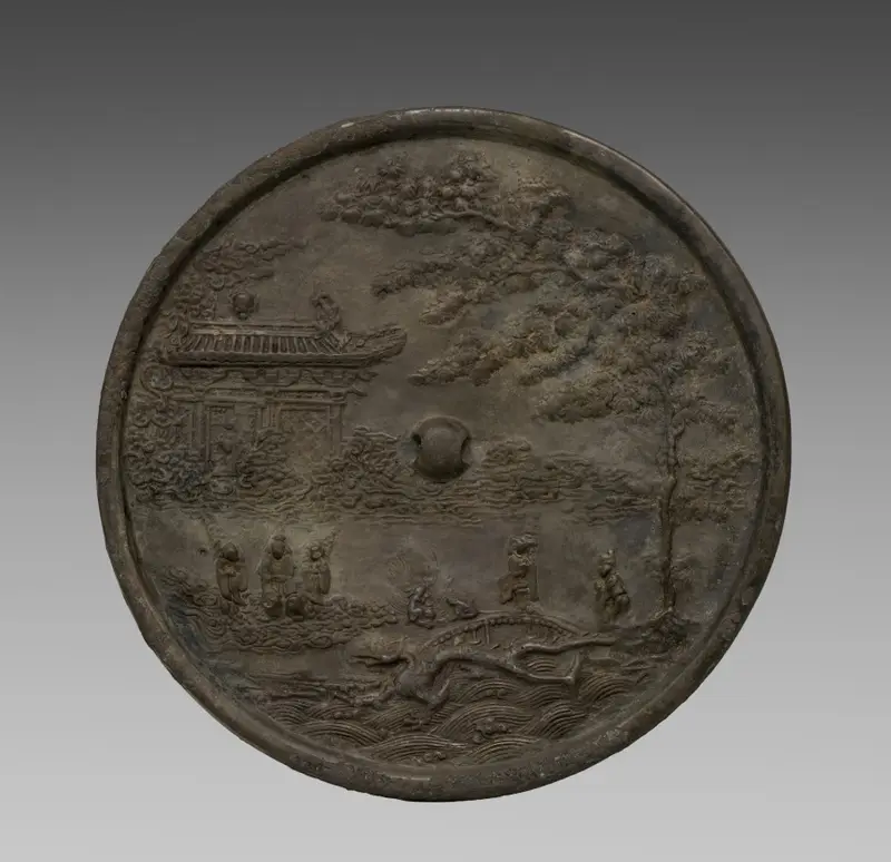Octafoil Mirror with Lunar Palace — تصویر رکورد موزهٔ هنر کلیولند (دسترسی آزاد)
